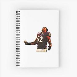 Ray Lewis Celebration Art Baltimore Ravens Icon Spiral Notebook