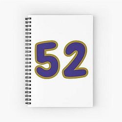 Ray Lewis Number 52 Notebook