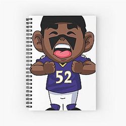 Ray Lewis Spiral Notebook