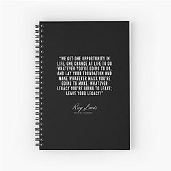 Ray Lewis Quotes Spiral Notebook