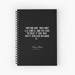 5 - Ray Lewis Quotes Spiral Notebook