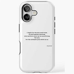 I Fight for the Man Next to Me. It Doesn't Matter About Me, What Matters Is Sacrificing for You for the Ultimate Goal Which Is Us. Quote by Ray Lewis. iTunes Tough Case