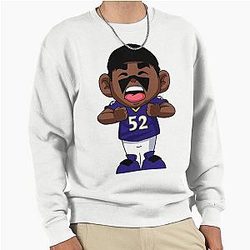 Ray Lewis Cartoon Pullover Sweatshirt