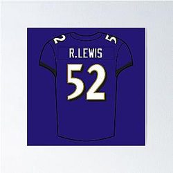 Ray Lewis Jersey Poster