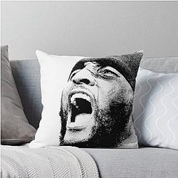 Ray Lewis Vintage Shout Throw Pillow