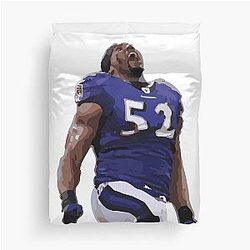 Ray Lewis football themed Duvet Cover
