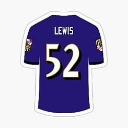 Ray Lewis Baltimore Ravens Sticker