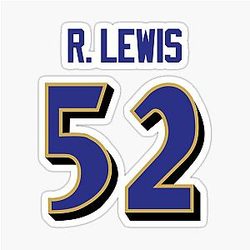 Ray Lewis Jersey Sticker