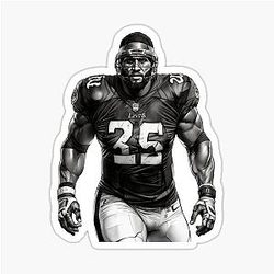 The linebacker Ray Lewis sticker