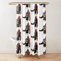 Ray Lewis Celebration Art Baltimore Ravens Icon Shower Curtain