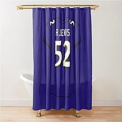 Ray Lewis Home Jersey Shower Curtain