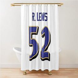 Ray Lewis Jersey Shower Curtain