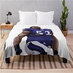 Ray Lewis Shout Throw Blanket