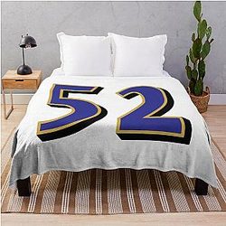 Ray Lewis 52 Throw Blanket