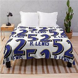 Ray Lewis jersey 52 throw blanket