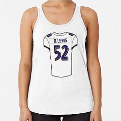 Ray Lewis Jersey Racerback Tank Top