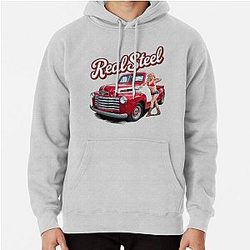 Real steel - Old track - Hot rod Oldschool - Smokin' hot rod American Hoodie