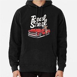 Real Steel - Hot Rod - Old School Automobile - Smokin' Hot Rod Pullover Hoodie
