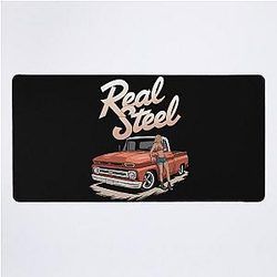 Real steel - Hot rod oldschool - smokin' hot rod - American Desk Mat