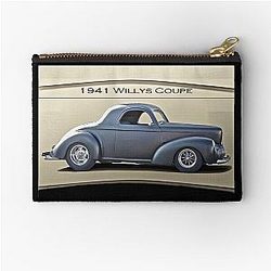 1941 Willys Coupe Real Deal Zipper Pouch