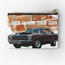 Real Steel Muscle Car Wall Break Design Zipper Pouch