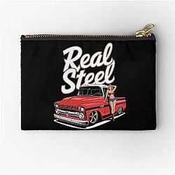 Real Steel - Hot Rod - Old School - American Automobile Zipper Pouch
