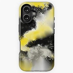 Real Steel Yellow Black Gray Abstract iPhone Case