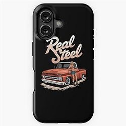 Real steel - Hot rod oldschool - American automobile - Smokin' hot rod - Oldschool iPhone Tough Case