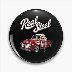 Real steel Oldschool Hot rod American Oldschool Automobile Pin