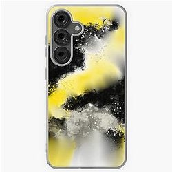 Real Steel - Yellow Black Gray Abstract Samsung Galaxy Soft Case