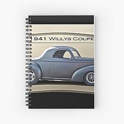 1941 Willys Coupe 'Real Deal' Spiral Notebook