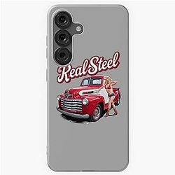 Real steel - Old track - Hot rod oldschool - Oldschool automobile - smokin' hot rod - American oldschool Samsung Galaxy Soft Case
