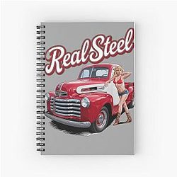 Real Steel - Old Track - Hot Rod Oldschool - Smokin' Hot Rod American Oldschool Notebook