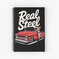 American Hot Rod Oldschool Automobile Spiral Notebook