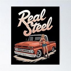 Real Steel - Hot Rod - American Automobile Poster