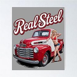Real Steel - Hot Rod - American Automobile Poster