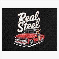 Real steel - Old school automobile - Hot rod - American Jigsaw Puzzle