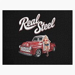 Real steel - Old school Hot rod - Old school American Jigsaw Puzzle