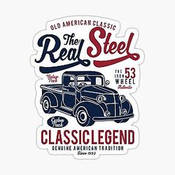 Old American Classic - Real Steel - Genuine American Tradition Sticker