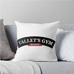 Tallet's Gym Real Steel Throw Pillow
