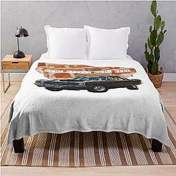 Real Steel Muscle Car Wall Break Design Throw Blanket