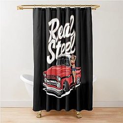 Hot Rod Old School Automobile Shower Curtain