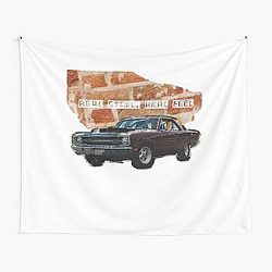 Real Steel Muscle Car Wall Break Design Tapestry