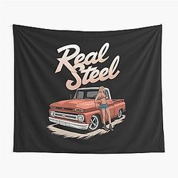 Real steel - Old track - Hot rod Oldschool American Automobile Tapestry