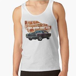 Real Steel Muscle Car Wall Design Tank Top