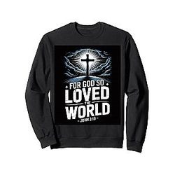 Redeeming Love Christian Faith Cross Artwork Sweatshirt