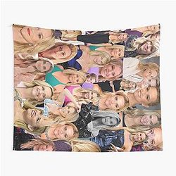 Reese Witherspoon American Actress Lateral Collage 4 Tapestry
