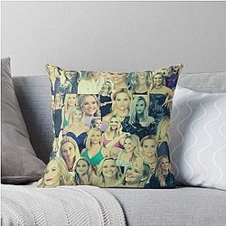 Reese Witherspoon American Actress Collage 3 Throw Pillow