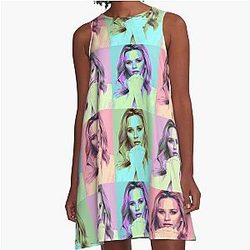 Reese Witherspoon Pop Art A Line Dress