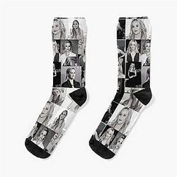 Reese Witherspoon American actress Black and White Aesthetic Collage - 5 Socks